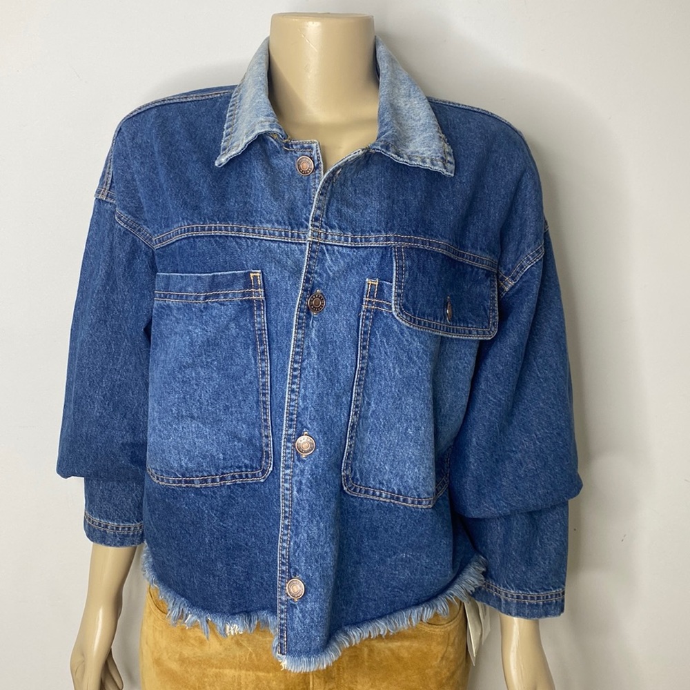 Kate Hudson Happy X Nature Explorer Jacket Oversize Denim M